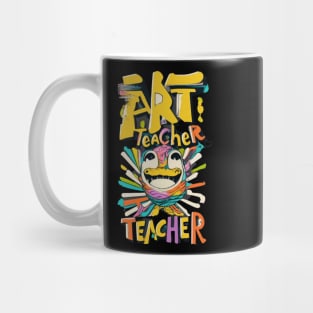 Art teacher funny cute victor design Mug